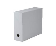 Rössler 1319452173 - S.O.H.O. Archivbox, mit Klappe und Griffloch, stone