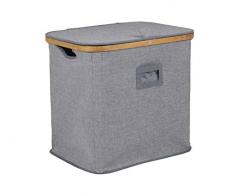 Bo-Camp Urban Outdoor 1609325 Wäschekorb Shoreditch Wäschetruhe Wäschebox Wäschesammler Leinen Optik
