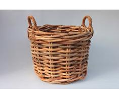 Holzkorb, Kaminholzkorb, Rattankorb, Pflanzkorb aus Rattan
