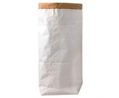 95 Grad Kraftpapier Sack Tüte Papier Wäschesack Weiss Braun Blanko (1)