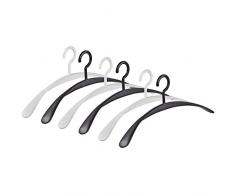 Kleiderbügel Garderobenbügel Wing Black und White 6er-Set