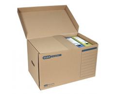 ELBA Archiv-Box, Aufbewahrungsbox tric system mit Klappdeckel, naturbraun, 10er Pack