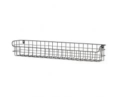 WOOOD Lucie Wandregal Metall Schwarz Dekokorb 80cm 373595-Z