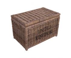 Vintage-Line Korbtruhe United Kingdom L Korb Rattan Rattankorb Naturrrattan Geflecht