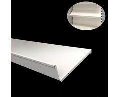 1 Stück Tegometall Zeitschriftenablage L 100 T 30 cm juraweiss Tego 15307424