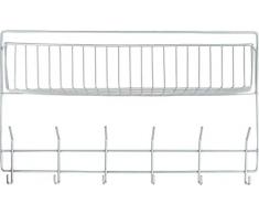 netproshop Trensenhalter, Korb mit Haken für Trensen, Halfter, Putzzeug, Flaschen usw, Auswahl:Silber