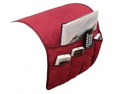 huateng Couch Sofa Stuhl Armlehne Organizer Sofa Seite Caddy für Handy-Telefonbuch Zeitschriften Halter TV Fernbedienungen Aufbewahrungstaschen