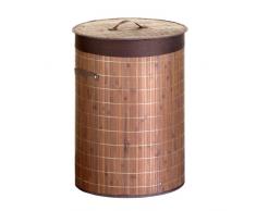 Axentia 280849 Wäschebehälter Bambus Durchmesser 40 cm