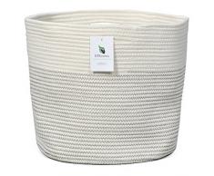 Korb für Aufbewahrung, Wäsche, Spielzeug-ideal für Baby und Kinder Geschenk-Groß Korb Faltbar mit Griffen, 43cm x 38cm.