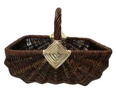 LovinBirds Pflanzkorb Weide Groß 50 cm x 40 cm Erntekorb