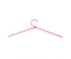 RFVNAC Faltbarer dreifarbiger Reise-Kleiderbügel aus Kunststoff Wäscheständer Garderobe Aufbewahrung Jacken-Kleiderbügel Haushalt