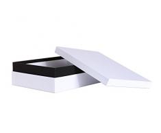 Sehr stabile Archivbox, Aufbewahrungsbox , Sammelbox, Sammelkarton, Archivkarton, Dokumentenbox, Ordnungsbox, DIN A4, weiß, deutsche Manufakturarbeit von Bruno Ritter Verpackungen, 11497-A1-001