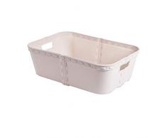 hhuanxiao Aufbewahrungsbox Desktop-Lagerung-Korb Sundries Wäsche Baske große Nachahmung Rattan Aufbewahrungskorb Haushaltsartikel Desktop Trümmer Finishing