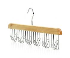 Depory Naturfarbener Holz Gürtelbügel - 12 Haken