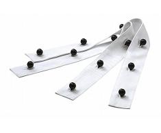 Exner Knopfleiste für Kugelknopf-Kochjacken, weiß