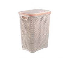 hhuanxiao Aufbewahrungsbox Große Wäsche Aufbewahrung Korb Kleidung Korb Waschen Kleidung Lagerung Hamper Rattan Kunststoff Kleidung Lagerung