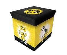 Eternity-Moebel24 Original BVB-Sitzbox Emma Borussia Dortmund Spielzeugbox Spielzeugtruhe Hocker