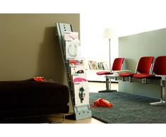 Fast 2857.35 Boden-Zeitschriftenständer / Prospektständer, 7 Fächer, für A4, Aluminium