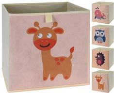 Faltbare Aufbewahrungsbox mit Tiermotiven | 4er Set