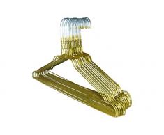 RSR-Classic 100 x Drahtbügel Metallkleiderbügel Kleiderbügel Drahtkleiderbügel Gold Drahtbügel Kleiderbügel Metall Draht verzinkt hochwertige Pulverbeschichtung Hemdenbügel Blusenbügel 40 cm
