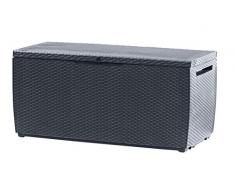 Keter Auflagen- und Universal Rattan Style Box Capri, 305 L, grau
