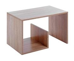 ts-ideen Beistelltisch Standregal Aufbewahrung Holz Eiche Zeitschriften Ablage 38 x 59 cm