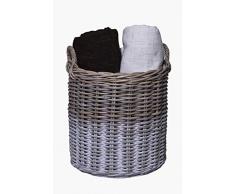 Vivanno Dekokorb Holzkorb Pflanzkorb Korb Rattan Rodino, Shabby Look 51 x 48 cm
