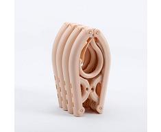 XING GUANG Multifunktions-Kleiderbügel Tragbare Trockengestelle Reise-Kleiderbügel Erwachsene Kunststoff-Kleiderbügel,Pink(10)