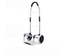 Cacoffay Tragbare Handkarren, Einkaufstrolleys, Treppenkorb, faltbar, mit 2 Rädern, abnehmbare Tasche für Reisen und Marktspaziergang