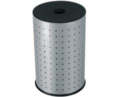 Hailo Wäschebehälter, Gehäuse aus Stahlblech, 42 Liter, rutschsicherer Kunststoff-Bodenring, stabiler Kunststoff-Sitzdeckel, made in Germany, 0744-121