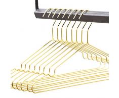 rod & knot Design Kleiderbügel in Gold aus sehr stabilem Draht – 8 Stück