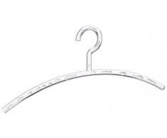 WENKO 17213205100 Mir Kleider-/ Garderobenbügel, Polystyrol, 45 x 19 x 1.5 cm, transparent