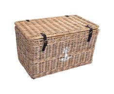 Vintage-Line Korbtruhe Anker L Korb Rattan Rattankorb Naturrrattan Geflecht