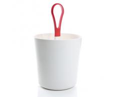 Royal VKB tragbarer Zeitschriftenhalter weiß - Griff rot