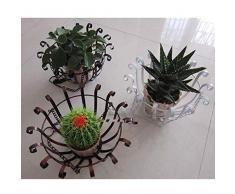 B/H Wäschekorb,Rattan Blumentopf,Wandblumenständer, Balkon Blumentopf Kleiderbügel-Set aus Bronze