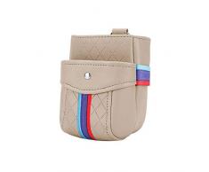 Auto Organizer Autozubehör, Lufteinlass, kreativer Mehrzweckbehälter, Mobiltelefon, beige + Farbstreifen