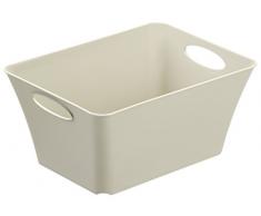 Rotho Living Aufbewahrungsbox 5 l, Kunststoff (PP), cappuccino, 5 Liter (29,5 x 21,6 x13,5 cm)