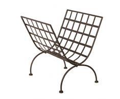 Varia Living Zeitungshalter Lorenzo aus Metall in schwarz Zeitschriftenständer modern | Zeitungsständer aus stabilem Metall | Zeitschriftenhalter für Zuhause und Wartezimmer | Magazinsammler