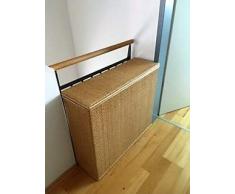 RKH Rattantruhe nach Maß (Eiche dunkel, B60xT40xH45 cm)