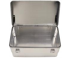 MFH wasserdichte Transportkiste Aluminiumkiste Werkzeugkuste Box Alubox Kiste (34 Liter)
