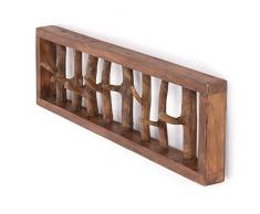 DESIGN DELIGHTS WANDGARDEROBE TREIBHOLZ UNIKAT | 82x22x12 cm, Recyclingholz, Shabby Chic | Kleiderhaken