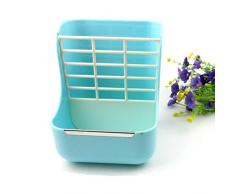 SHIJING 2-in-1 Kaninchen-Futtertopf mit Grasrahmen, für kleine Tierfutter, Universal-Behälter für Haustiere, Chinchillas, festes Grasregal