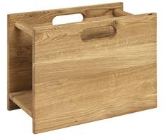 Haku Möbel Zeitungsständer - Massivholz Eiche geölt (Ryoal Oak) Höhe 30 cm