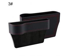 fiejns-zjy Universal Autositz Lückenschlitz Seitenfach Aufbewahrungsbox Platz Auslaufsicherer Behälter - 3# 3#