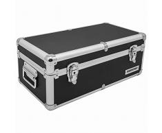 Aluminium-Rahmenkoffer Transport-Box, Koffer in Schwarz mit 19 Liter Volumen