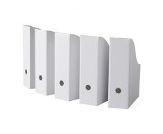 IKEA Flyt Zeitschriftensammler 10 Stück weiß