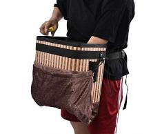 Hook.s Großer Korb Obst/Gemüse Erntekorb Ernteschürze Faltbarer Bambuseimer für Landwirte