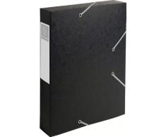 Exacompta 16016H Cartobox Archivbox (Manila-Karton, Rücken 60 mm, DIN A4) 1 Stück schwarz