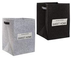 Item-DC-161232 Sweethome Mehrzweckkorb aus Filz, 45 x 32 x 32 cm, Mehrfarbig (DC-161232)