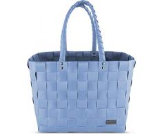 normani Flechtkorb für den Strand, zum Einkaufen oder als Aufbewahrungs- oder wäschekorb verwendbar - 20 Liter Volumen Farbe Classic/Light Blue